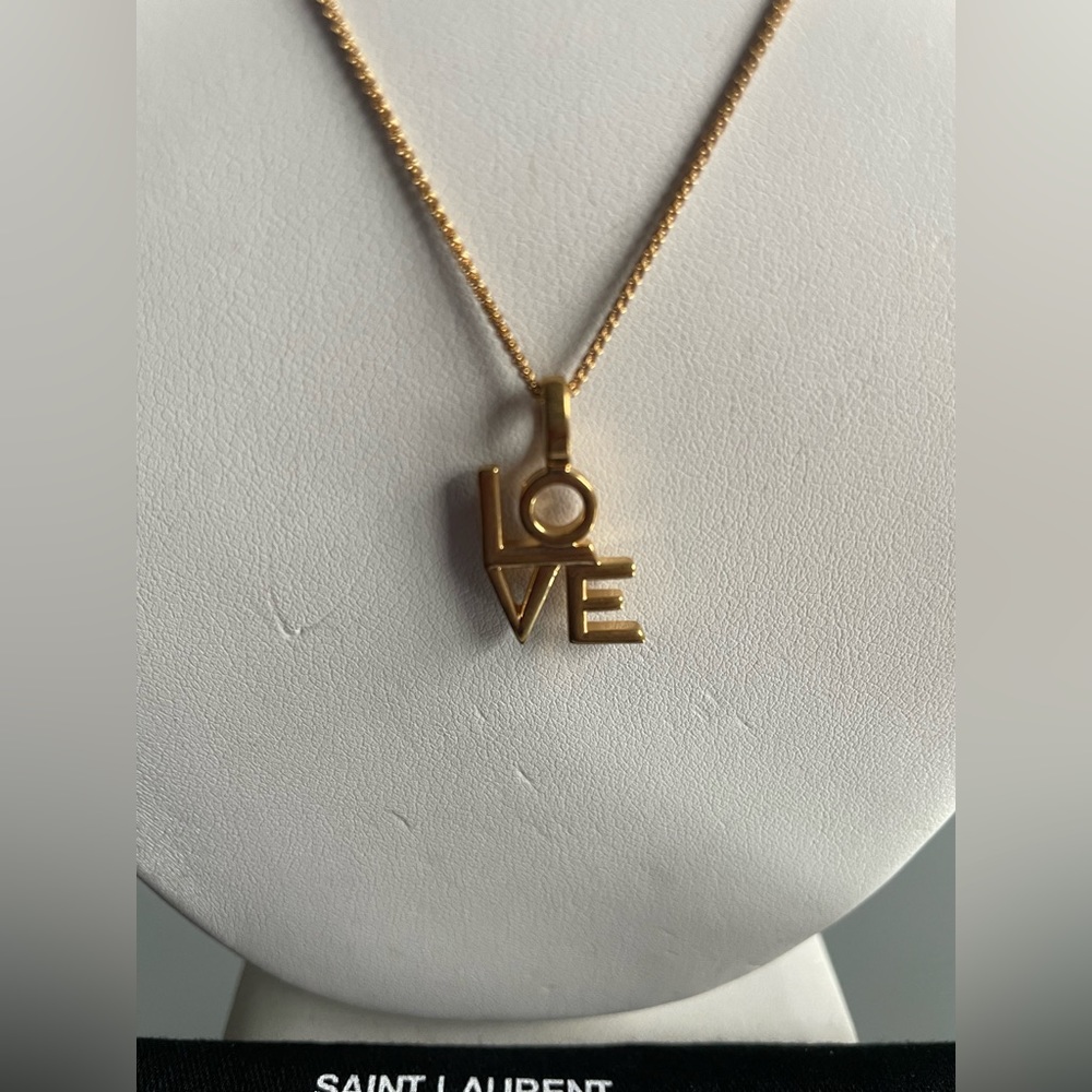 🚨 SOLD 🚨 Saint Laurent Love Necklace - Picture 2 of 5